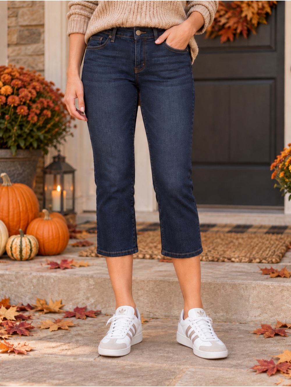 Nine West Dark Navy Cropped Women's Jeans